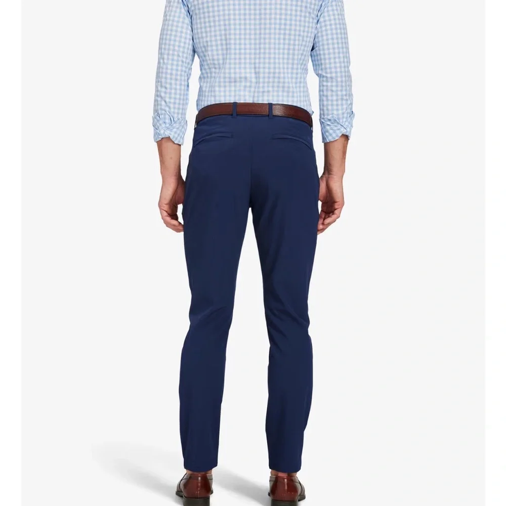 Mizzen+Main Navy Helmsman Slim Chino Pants Size 38W X 34L